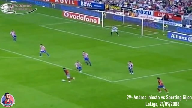 Messi Assist #29 vs Sporting Gijón