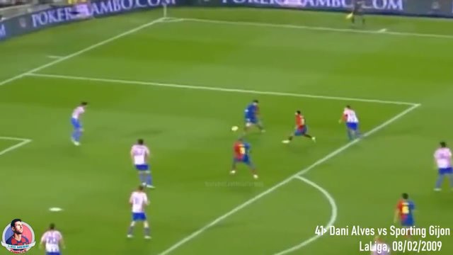 Messi Assist #41 vs Sporting Gijón