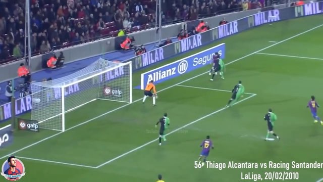 Messi Assist #56 vs Racing Santander