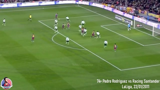 Messi Assist #74 vs Racing Santander