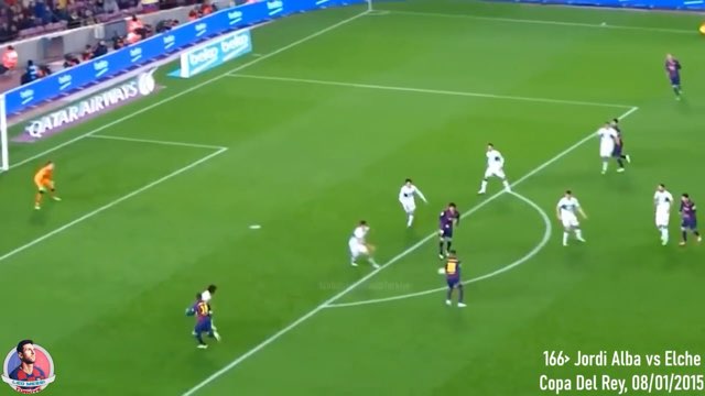 Messi Assist #166 vs Elche