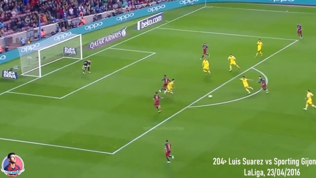 Messi Assist #204 vs Sporting Gijón