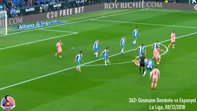 Messi Assist #262 vs Espanyol