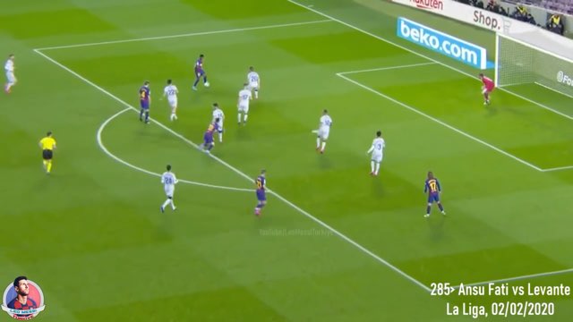 Messi Assist #285 vs Levante