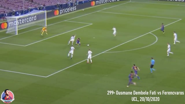 Messi Assist #299 vs Ferencváros