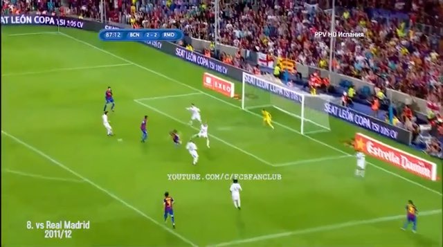 Messi Goal #200 vs Real Madrid