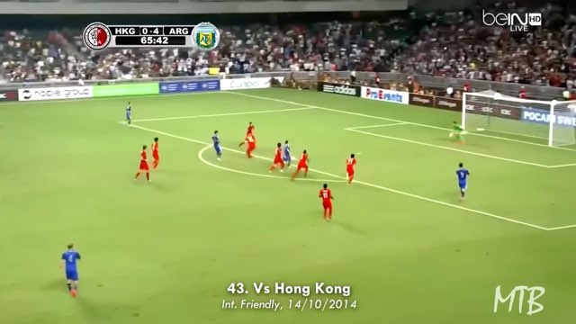 Messi Goal #404 vs Hong Kong