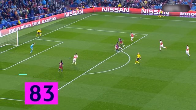 Messi Goal #498 vs Arsenal